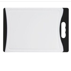 NWT Cuisinart White Poly Cutting Board with Black - 2 Piece Set 10" +11" Boards